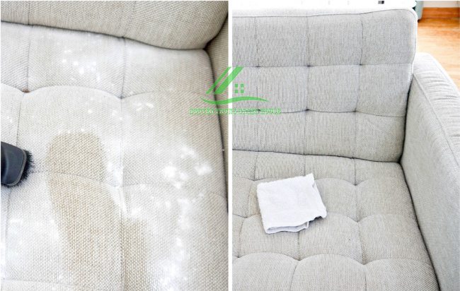 Nên dùng khăn trắng để lau ghế sofa bị bẩn là tốt nhất
