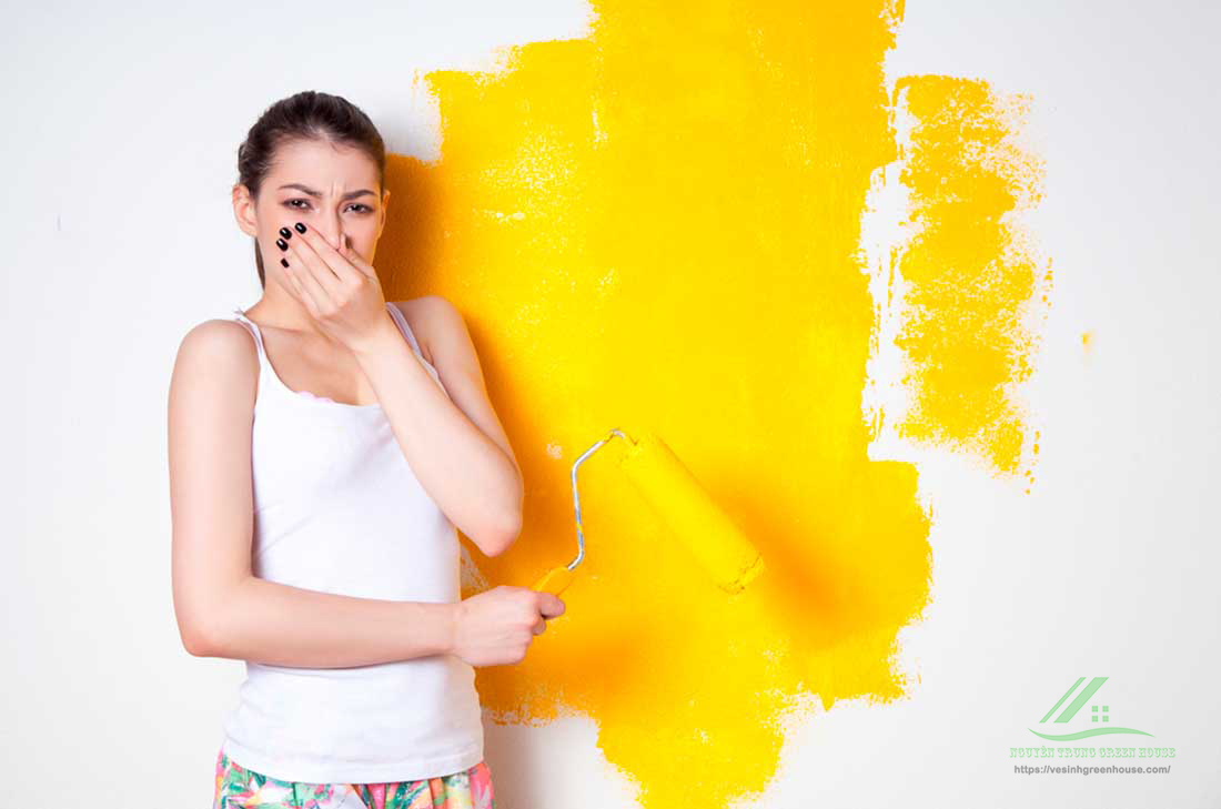 Tác hại khi hít phải mùi độc hại của tường sơn mới