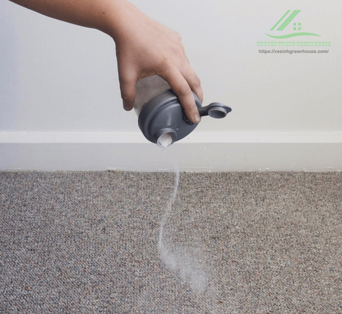 Khử mùi thảm trải sàn bằng muối