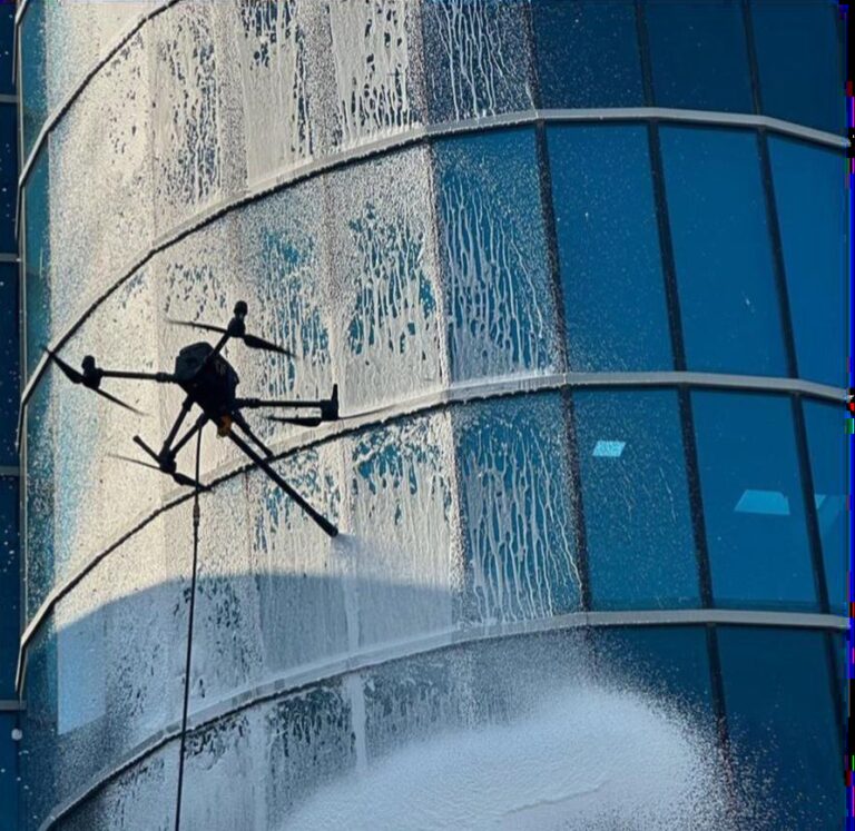 Xu hướng dịch vụ Drone trong ngành vệ sinh công nghiệp